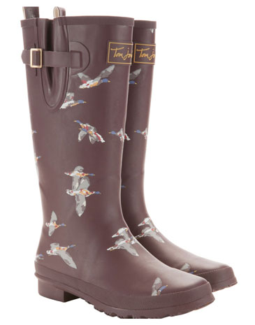 Joules Welly aubergine mit Enten