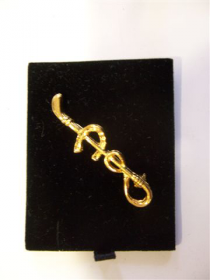 Plastronnadel mit Hufeisen