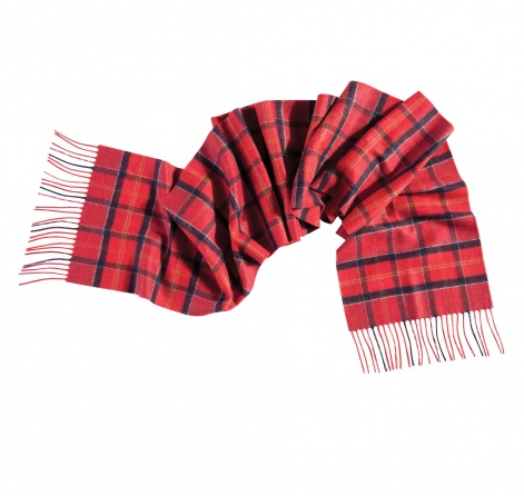 Barbour Merino/Cashmere Cardinal Tartan Schal