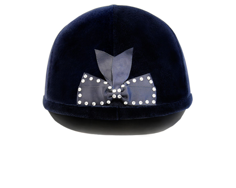 Charles Owen Schleife mit Glitzersteinchen für Wellington Classic